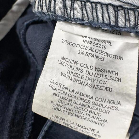 Dickies Girl Bootcut Jeans Womens 7 Navy Mid Rise Stretch Denim Pants - Picture 5 of 9